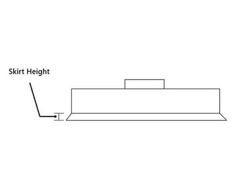Custom Chimney Chase Measurement - Skirt Height