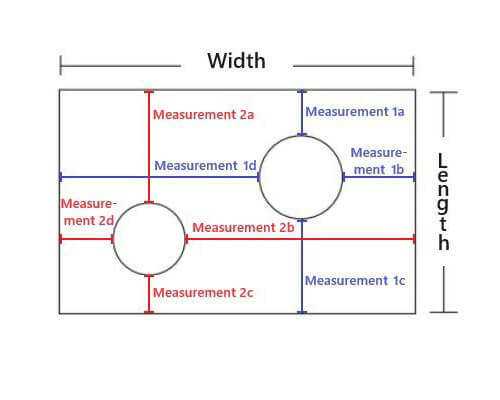 Chimney Chase Cover Measurement | Two Holes