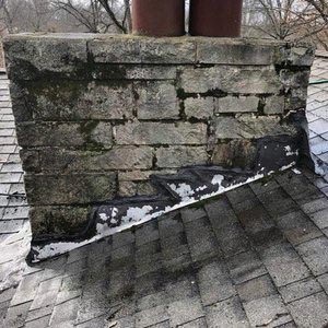 Before Chimney Repair & Tuckpointing
